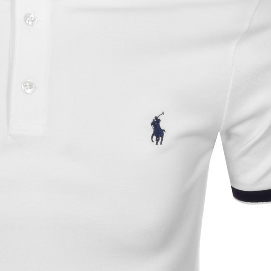 Alternative Image for ProductRalph Lauren Slim Fit Polo T Shirt White3